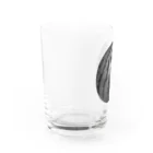 ハヤシ屋のスイカ好き -monochrome Water Glass :left