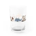 BeArtSuzumaruのぺたんこ犬科横 Water Glass :left