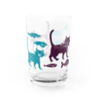 YoakeNecoのよあけねこ　集合 Water Glass :left