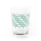 ゆっしーのつながるゆかいないきものたちのつながるぞう　よこなが Water Glass :left