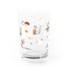 Tomomi Fujiiのずんぐり屋のカピバラべぇかりぃとずんぐり〜ず２ Water Glass :left