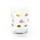 Astrio SUZURI店のお魚いっぱい集合 Water Glass :left