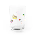オグチヨーコのインコさんのサマーバケーション Water Glass :left