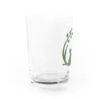 りひと／おいなりのLichtロゴ 草色 Water Glass :left