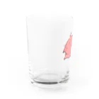 ShiAのハテナなメンダコちゃんとシマエナガ Water Glass :left