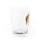 猫カフェ ぶぅたんグッズショップの仏のような寝顔のトコちゃん Water Glass :left