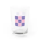 TSUBAME WORKSのTsubame face/purple-pink Water Glass :left