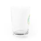 梅ヶ島温泉　湯の華の湯の華ロゴ（三毛猫のみーちゃん） グラス左面