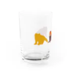 Chibahimeのレッサーパンダ（ライム芋カラー） Water Glass :left