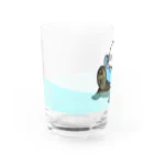ひかるのジャンボセキセイインコとクサガメ(水あり) Water Glass :left