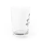 遥ん/犬顔絵　の「保護犬カフェ支援」グッズ 熊伍郎さん Water Glass :left