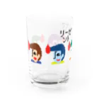 いーの！だめの?suzuri支店のリーゼント燃えてるよ　ドット絵ver. Water Glass :left