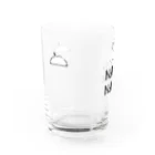 前髪ぱっつん◆SUZURI店の豚、浮かぶ Water Glass :left