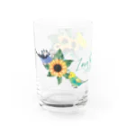 リズさんち🦜👶✨のサンフラワーBudgies Water Glass :left