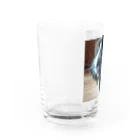 しま　とらきちのこゆたん Water Glass :left