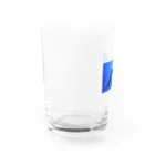 じりきちゃんの家の気持ちよく泳ぐイルカ Water Glass :left