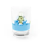 very dadのほのぼのストアーの無邪気なカッパ Water Glass :left