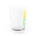 金森 葵のケーキを狙う猫と小さな女の子 Water Glass :left