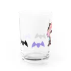 夢魅てて🎀💜のててといっしょ　紫 Water Glass :left