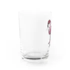 黒メガネのアトリエ(KuromeganesAtlier)の『フラミンゴ(カラーVer.)』 Water Glass :left