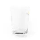 かわいいうさぎの浮かぶ、かわいいひよこ Water Glass :left