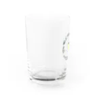 ACE embroideryのミモザが大好きなスワン Water Glass :left