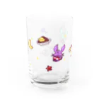 鈴乃まろんのゆるオム×こみろんらびっとコラボグラス Water Glass :left