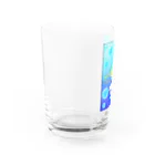 LalaHangeulの亀ですか？　コミック風ハングルデザイン Water Glass :left