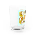 Lichtmuhleのサマーカットモルとスキニーモルとひまわり Water Glass :left