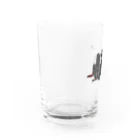 ぱちぱちコットンのフォークリフト★くすみレッド Water Glass :left