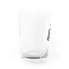 39Sのブドーターメロン(白黒) Water Glass :left