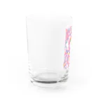 ポップなホラーが好きな人のショップのいろんなおばけたち（ゆめかわver） Water Glass :left