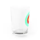 CORONET70のサークルa・ペパーミント・赤・黄 Water Glass :left