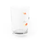 海賊猫 cocoの『夏祭り』 夏 琉金 金魚 金魚すくい 浮世絵 Water Glass :left