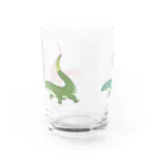 モヒコンの三匹のゆるいトカゲ Water Glass :left