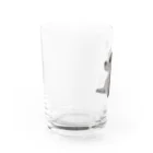 チワワの87_lucioのチワワの肖像 Water Glass :left