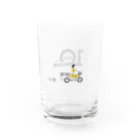 コスギカレー１０周年記念グッズの三輪車+10周年記念ロゴ Water Glass :left
