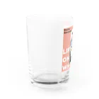 中嶋涼子の車椅子ですがなにか？！のPink bg Ver.2 w/QR code Water Glass :left