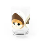 cotton-berry-pancakeのねこがかぶる　くり Water Glass :left