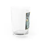 縞々田の薄片 花崗岩 クロス Water Glass :left