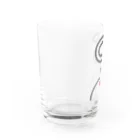 ヨープキャンが気になったの尻猫 かわいい Water Glass :left