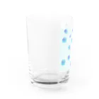 Nami colorartのBlue pattern Water Glass :left
