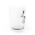 SMS shopの骨ロゴ（タバコ） Water Glass :left