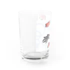 1℃⑥8〜わんど☆ろくまる屋のシャボン金魚と桜 Water Glass :left