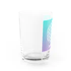 ワンダーシレールのワンダーシレール フラワーオブライフ・グラデーションシリーズ（グリーンパープル） Water Glass :left
