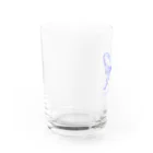 papillon bleuの蝶々　はばたき Water Glass :left