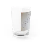 加糖みちるのショップのシルエットドラゴン Water Glass :left