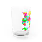 ✨🌈✨ユラクラカン🇯🇵 ✨🌈✨の🌈 colorful teddy bear🌈 Water Glass :left