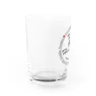Eim&BeのTime of harmony(グレーロゴ✖️赤ハート) Water Glass :left