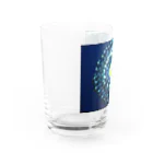 ブドウマンのブルーラグーン Water Glass :left